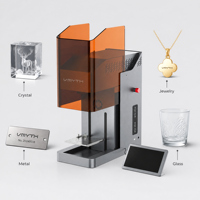 Grabador Láser UV de 5W, 355nm, 60x60x90mm, para Cristal 3D, Joyería, Regalos Personalizados para Negocios, Fácil de Usar