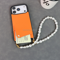 Nouveautés mode 2025 : Étui de téléphone bandoulière en cuir et pochette pour iPhone 17 Pro Max