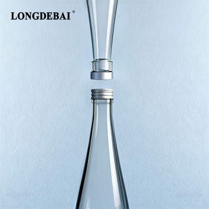 Botella de vidrio vacía transparente de 330ml 500ml para agua mineral, agua mineral con gas y bebidas, con tapa de rosca, en stock - Product Image 3