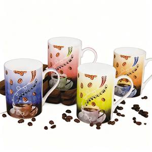Taza de Café de Cerámica de 11 oz con Diseño de Puntos Verdes, con Cuchara, Apta <span class=keywords><strong>para</strong></span> Microondas y Lavavajillas, Decoración <span class=keywords><strong>para</strong></span> el Hogar y el Jardín - Product Image 2