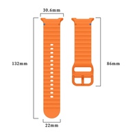 Bracelet en silicone respirant pour Samsung Galaxy Watch 8 avec accessoires de sangle classique
