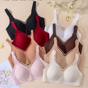 <span class=keywords><strong>Soutien</strong></span>-gorge sans fil Nude Tone 4XL-<span class=keywords><strong>Soutien</strong></span>-gorge sans couture en gelée pour un lissage complet du côté de la poitrine sans creuser Bralette avec teint de peau - Product Image 6