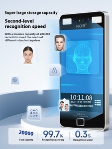 Kob 8 inch độ nét cao màn hình cảm ứng tất cả-trong-một Hệ thống kiểm soát truy cập sinh trắc học năng động nhận dạng khuôn mặt khóa từ - Product Image 5