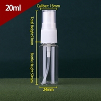 Flacon pulvérisateur en plastique vide de 10 ml à 200 ml avec pompe à brume fine pour cosmétiques, soins personnels et emballages de produits chimiques quotidiens