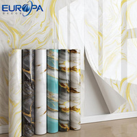 Autocollants muraux 3D Décoration intérieure Autocollants muraux en PVC imperméables effet marbre pour les murs de la cuisine et de la salle de bain