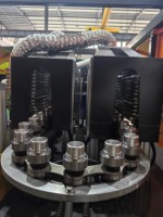 Machine de soufflage entièrement automatique pour bouteilles en plastique de grande taille (eau minérale, huile alimentaire, boissons) avec poignée, modèle YD-5L-2
