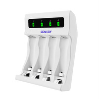 Chargeur universel de piles AA/AAA au lithium-ion avec écran LCD intégré et éclairage LED, support de charge 3A, directement de l'usine