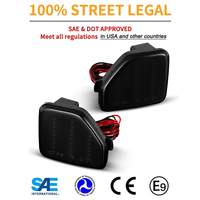 Nouveau kit de feux réflecteurs LED rouges pour pare-chocs arrière, indice de protection IP67, pour Wrangler JL Sahara Rubicon MOAB 2018 et versions ultérieures UNIQUEMENT