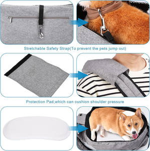 Free sample Pet Sling Bag <b>Carrier</b> Large Capacity Breathable <b>Dog</b> <b>Front</b> Sling Bag Pet <b>Carrier</b> Fabric Mesh Cats for Outdoor Travel - Product Image 2