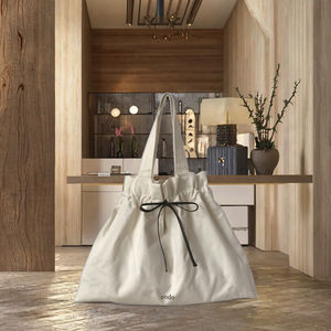 Sac fourre-tout en toile de coton naturel avec logo personnalisé, réutilisable pour les courses, les salons professionnels et les cadeaux - Product Image 3
