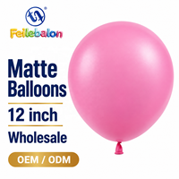 Ballons en latex rose brillant en gros, 12 pouces, 100 unités, CE/EN71/BSCI/CPC OEM/ODM - pour les fournitures de fête d'anniversaire et de baby shower
