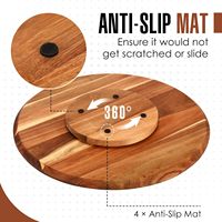 Planche à découper en bambou écologique de 20 pouces, grande taille, durable, design moderne, idéale pour les armoires, comptoirs et garde-manger