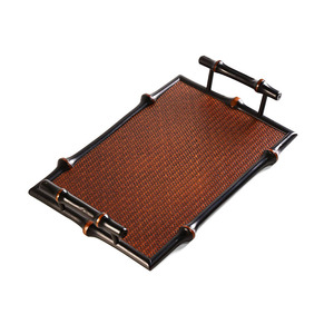 Chinese Style Bamboo Tea Tray Rectangular Dry Brewing Tea Table Serving Tray For Home Use - Product Image 5