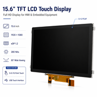 Module d'affichage LCD TFT 15,6 pouces 1920x1080 EDP 1.2 avec écran tactile capacitif 10 points G+G USB pour équipement HMI industriel