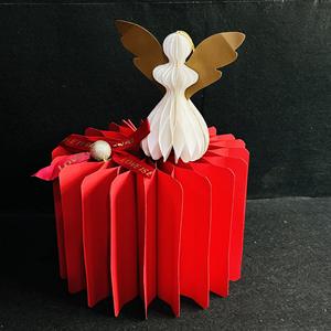 Accessoires de mariage modernes : Colonnes pliantes en papier, présentoirs pour table de desserts, supports cylindriques pour fleurs, centres de table pour fêtes - Product Image 4