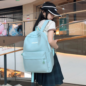 Firsttwo Student <b>Backpack</b> 18 In Large Size School Education Female <b>Backpack</b> Letter Pattern Soft Handle - Product Image 2