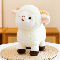 Peluche réaliste de chèvre très populaire, jouet doux en forme de mouton, adorable animal en peluche pour la décoration intérieure, machine à griffes, cadeau d'anniversaire