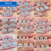 Bijoux Messi IGI CVD 1.1CT VS1 Diamant créé en laboratoire taille cœur bleu intense fantaisie Diamant cultivé en laboratoire