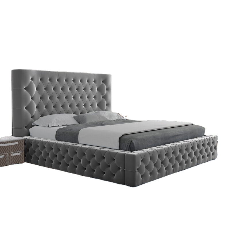 Распродажа, современная роскошная просторная двуспальная кровать для хранения, 1,8 м, двойная, с точкой