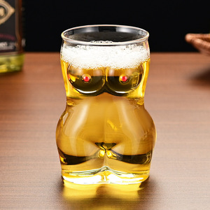 Vaso de Vidrio Transparente de Borosilicato de 650 ml, Diseño Sexy con Forma de Cuerpo, Taza de Cerveza Gruesa para Hombres y Mujeres, Artículos para Fiestas - Product Image 2