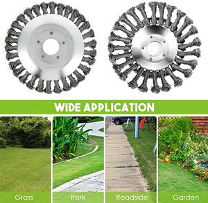 Cepillo de Alambre Retorcido DELUN de 6 Pulgadas, Cepillo para Malezas de Alta Resistencia para Jardín y Entrada de Vehículos, Limpiador de Malezas para la Mayoría de los Desbrozadores - Product Image 4