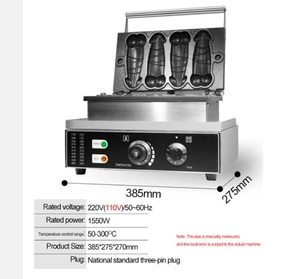 Mini <span class=keywords><strong>macchina</strong></span> per Waffle commerciale per la casa <span class=keywords><strong>macchina</strong></span> per Waffle antiaderente <span class=keywords><strong>macchina</strong></span> per waffle <span class=keywords><strong>a</strong></span> forma di pene - Product Image 3