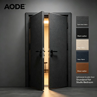Porte intérieure acoustique rembourrée, isolation phonique 42 dB, joint magnétique, porte insonorisée pour studio
