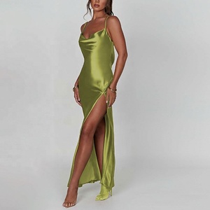 BR4264 <span class=keywords><strong>Elegante</strong></span> Vestido Largo para Mujer, Vestido Sexy sin Espalda, Vestido Ajustado para Fiesta de Noche, Vestido de Cintura Alta - Product Image 2
