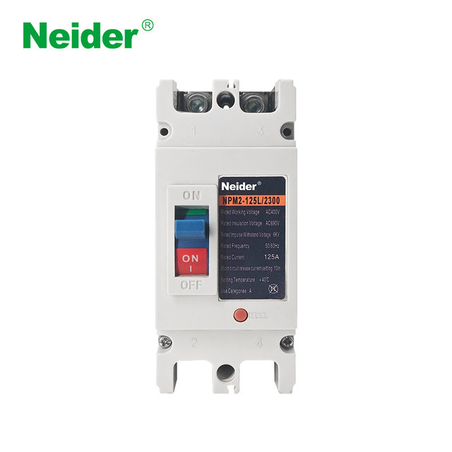 Original Brand Neider NPM2-125 2P MCCB Molded Case Circuit Breaker 30 KA 50 KA 400 V 63A 80A 100A 125A