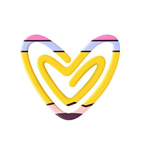 คลิปหนีบกระดาษอะคริลิครูปหัวใจดีไซน์น่ารักสำหรับครูที่ชื่นชมของขวัญส่งเสริมการขายที่คั่นหนังสือ - Product Image 6