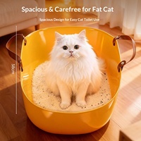 Nouvelle Litière Portable pour Chat Extra Large Anti-éclaboussures Pliable pour Voyage et Voiture Sac de Rangement pour Toilettes de Chat Petit Plateau Ouvert pour Chatons