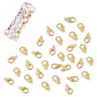 Kit d'accessoires de bijouterie 12 pièces : Ensemble de composants de bijouterie en grille, anneaux de jonction métalliques, fermoirs mousquetons, kit d'outils pour la fabrication de bijoux DIY