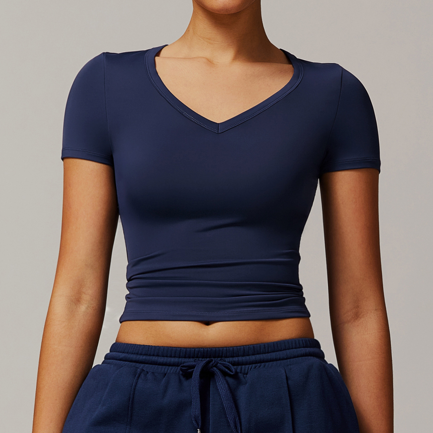 2025 New Women's Short Sleeve Gym T-shirt Sports Top Yoga Clothing YOGA Short Sleeve Top Quick Drying T-shirt Lady Custom logo