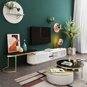 Eenvoudige Hoogglans Mdf Meubels Tv Tafel Combinaties Woonkamer Luxe Nordic Tv Kast