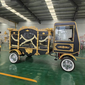 Carro Funebre Elettrico Premium a 4 Ruote Stile Vintage Retrò, <span class=keywords><strong>Auto</strong></span> Classica di Alta Qualità per Trasporto Salme, 2 Anni di Garanzia per Riti Cimiteriali - Product Image 2