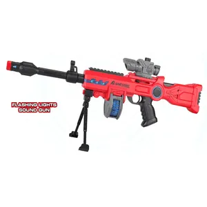 Pistola eléctrica de plástico con luz y sonido para niños, juguete educativo de juegos, pistola de juguete eléctrica