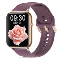 Reloj Inteligente CR075 de 2.1 Pulgadas con Llamadas Bluetooth, Batería de 400 mAh, Monitor de Ritmo Cardíaco, Rastreador de Actividad Física, Deportivo, a la Moda, Resistente al Agua