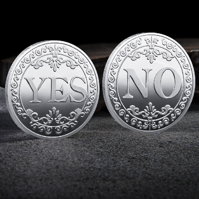 Wholesale Good Stock Commemorative Coin with UV Printed Logo Bronze Silver Gold Vintage Souvenir Lucky Coin for Decision Making
