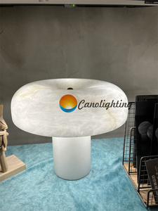 Thiết kế mới màu sắc phong cách đơn giản bằng đá cẩm thạch nấm người bán hàng tốt nhất sản phẩm Alabaster bảng đèn - Product Image 4