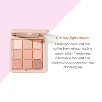 Palette d'ombres à paupières Pinkyfocus, échantillon gratuit, couleur nude, hautement pigmentée, longue tenue, imperméable, végétalienne, cosmétiques OEM