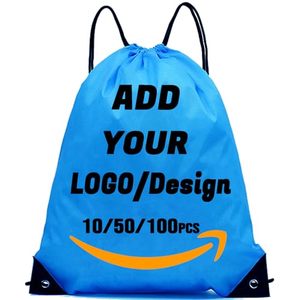 Custom <b>Drawstring</b> <b>Backpack</b> Personalized Bulk Sport Draw String Bags with Logo, Text, Design, Customized Promotional Items - Product Image 3