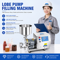 Machine de remplissage de pompe à lobes rotatifs à tête unique 20ml-5000ml à entraînement servo en Chine pour sauce au meilleur prix