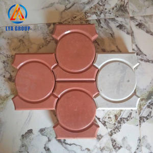 रबर प्रीकास्ट कंक्रीट स्टेपिंग स्टोन पाथमेट प्लास्टिक पेवर स्टोन मोल्ड - Product Image 4