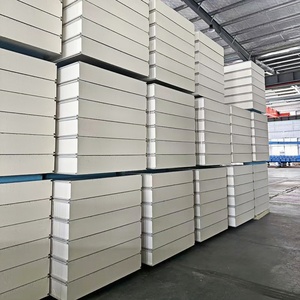 Màu thép cách nhiệt PU Polyurethane Tấm bánh sandwich cho phòng lạnh khách sạn & kho sử dụng-chống cháy & Chống thấm nước - Product Image 2