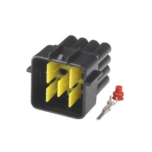 Connecteurs automobiles 16 broches étanches mâle-femelle noir-jaune en plastique IP20 - Product Image 2