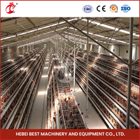 Conception de dessin Cages de batterie de poulet de couche de ferme avicole pour 5000 couches