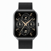 Montre connectée transfrontalière MT61 avec écran AMOLED HD pour appels, suivi de la fréquence cardiaque, de l'oxygène sanguin et de la forme physique, bracelet en silicone