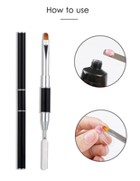 OEM ODM Logo personnalisé Gel de manucure double usage pour nail art, Peinture acrylique 3D, Pince à ongles à poils de Kolinsky pour sculpture, Manucure DIY à domicile