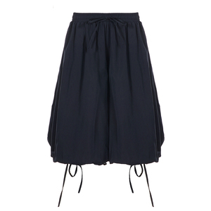 Pantalones de Mujer de Color Sólido con Cordón Ajustable, de Talle Bajo, Pierna Ancha, Tejidos, de Corte Relajado, Casuales, para Uso Diario - Product Image 6