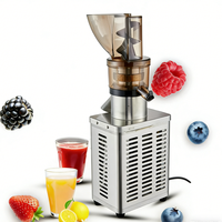 Professionele hoogwaardige elektrische sinaasappel-appel-fruit-groente-sapcentrifuge schroefextractor fruitsapcentrifuge machine voor catering